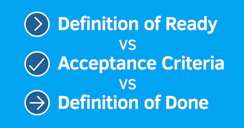 A blue graphic showing DoR vs AC vs DoD